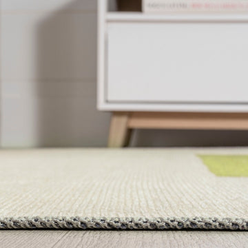 Luola Minimalist Geometric Machine-washable Area Rug